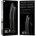 Modell 23 Dildo Borosilikatglas Klar 21,5 cm -O- 4 cm von Nebula Series By Ibiza