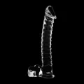 Modell 23 Dildo Borosilikatglas Klar 21,5 cm -O- 4 cm von Nebula Series By Ibiza