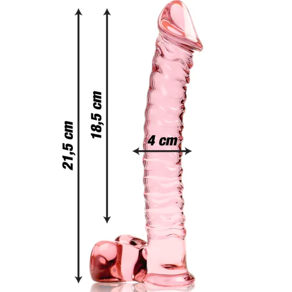 Modell 23 Dildo Borosilikatglas Rosa 21,5 cm -O- 4 cm von Nebula Series By Ibiza | Fesselliebe.de