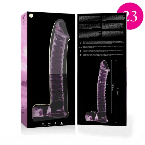 Modell 23 Dildo Borosilikatglas Rosa 21,5 cm -O- 4 cm von Nebula Series By Ibiza | Fesselliebe.de