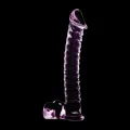 Modell 23 Dildo Borosilikatglas Rosa 21,5 cm -O- 4 cm von Nebula Series By Ibiza