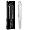Modell 24 Dildo Borosilikatglas Klar 28,5 cm -O- 5 cm von Nebula Series By Ibiza