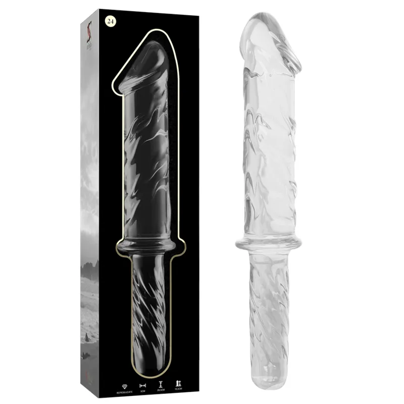 Modell 24 Dildo Borosilikatglas Klar 28,5 cm -O- 5 cm von Nebula Series By Ibiza | Fesselliebe.de