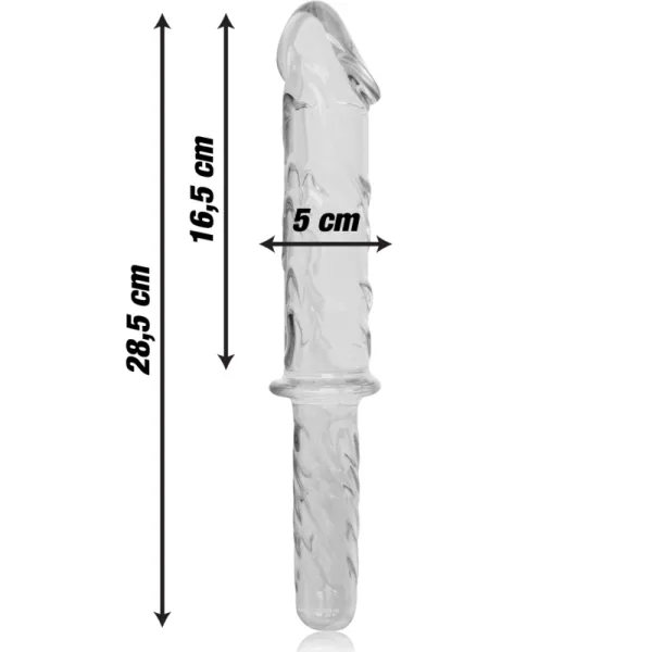 Modell 24 Dildo Borosilikatglas Klar 28,5 cm -O- 5 cm von Nebula Series By Ibiza | Fesselliebe.de