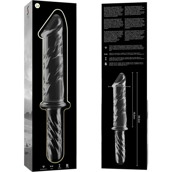 Modell 24 Dildo Borosilikatglas Klar 28,5 cm -O- 5 cm von Nebula Series By Ibiza | Fesselliebe.de