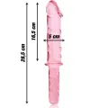 Modell 24 Dildo Borosilikatglas Rosa 28,5 cm -O- 5 cm von Nebula Series By Ibiza