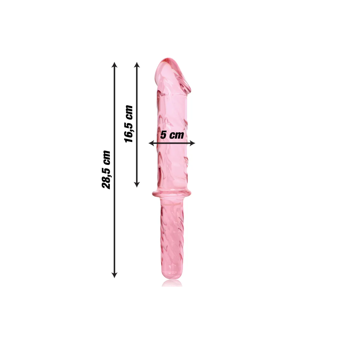 Modell 24 Dildo Borosilikatglas Rosa 28,5 cm -O- 5 cm von Nebula Series By Ibiza | Fesselliebe.de