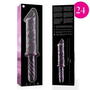 Modell 24 Dildo Borosilikatglas Rosa 28,5 cm -O- 5 cm von Nebula Series By Ibiza