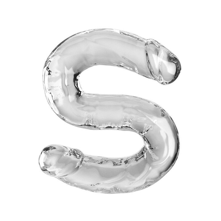 Double Trouble Doppeldildo 46 cm Klar von King Cock | Fesselliebe.de