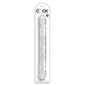 Double Trouble Doppeldildo 46 cm Klar von King Cock