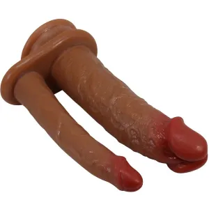 Hulbert Doppelter Realistischer Dildo mit Vibration Mulato von Pretty Love