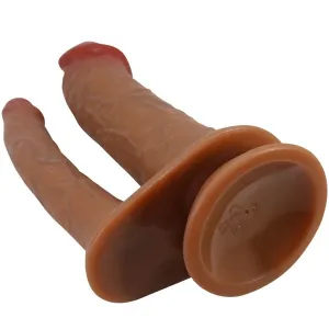 Hulbert Doppelter Realistischer Dildo mit Vibration Mulato von Pretty Love