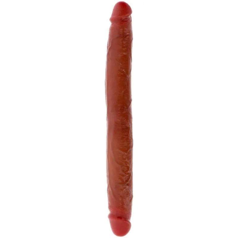 Doppelendes Silikon-Dildo Karamell 35 cm von Get Real | Fesselliebe.de