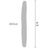 Doppelendes Silikon-Dildo Karamell 35 cm von Get Real | Fesselliebe.de