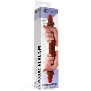 Doppelendes Silikon-Dildo Karamell 35 cm von Get Real