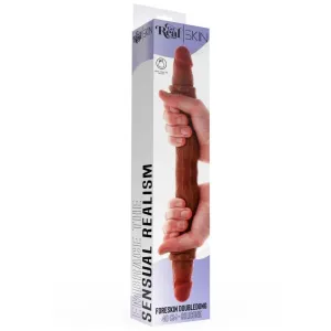 Doppelendes Silikon-Dildo Karamell 40 cm von Get Real