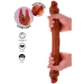 Doppelendes Silikon-Dildo Karamell 46 cm von Get Real