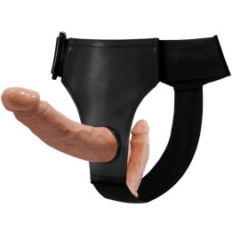 Ultra Leidenschaftlicher Doppelter Dildo mit Geschirr von Baile Harness Collection | Fesselliebe.de