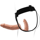 Ultra Leidenschaftlicher Doppelter Dildo mit Geschirr von Baile Harness Collection | Fesselliebe.de