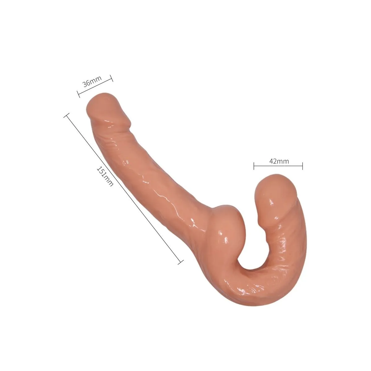 Ultra Leidenschaftlicher Gurtdildo mit Gurt ohne Unterstützung von Baile Harness Collection | Fesselliebe.de