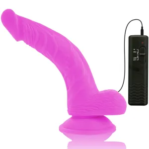 Flexibler Vibrierender Dildo Lila 21,5 cm -O- 4,5 cm von Diversia