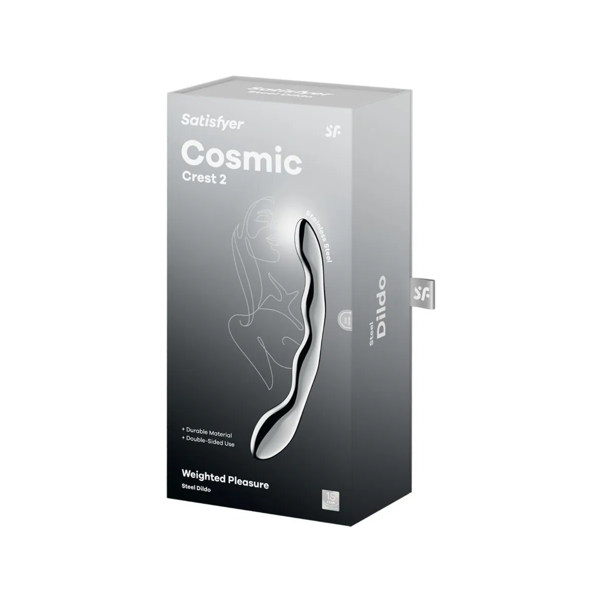 Cosmic Crest 2 Doppeldildo aus Edelstahl von Satisfyer Dildo | Fesselliebe.de