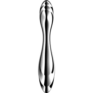 Pure Gravity 2 Doppelendeller Dildo aus Edelstahl von Satisfyer Dildo