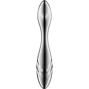 Pure Gravity 3 Edelstahl Doppelendeller Dildo von Satisfyer Dildo
