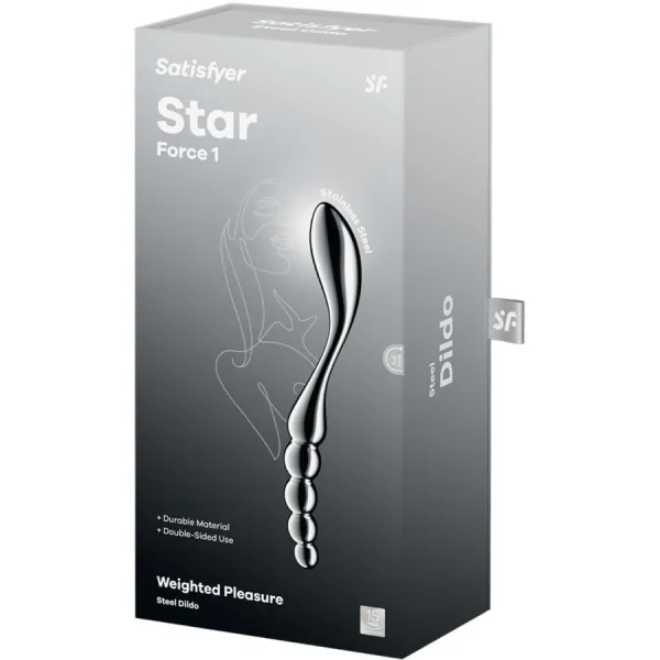 Star Force 1 Doppeldildo aus Edelstahl von Satisfyer Dildo | Fesselliebe.de