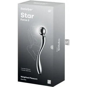 Star Force 2 Doppeldildo aus Edelstahl von Satisfyer Dildo