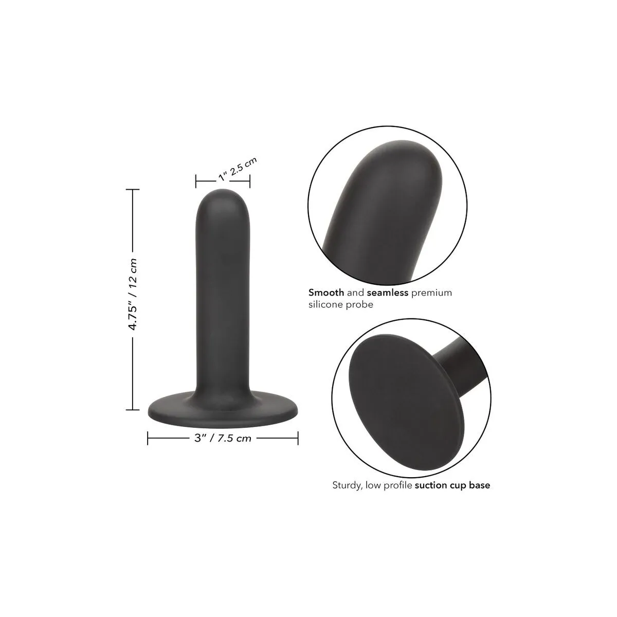 Boundless Dildo 12 cm Gurt Kompatibel Glatt von Calexotics | Fesselliebe.de