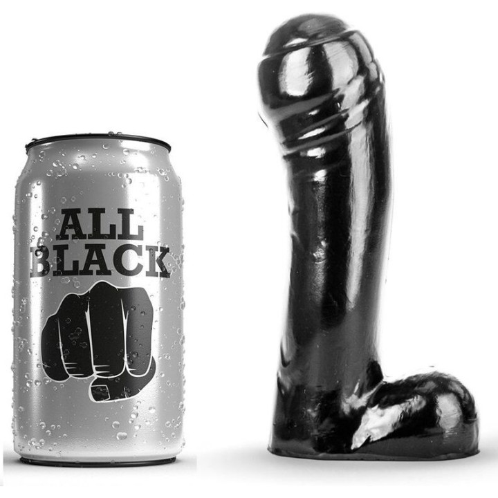 Dildo Schwarz 15 cm von All Black | Fesselliebe.de