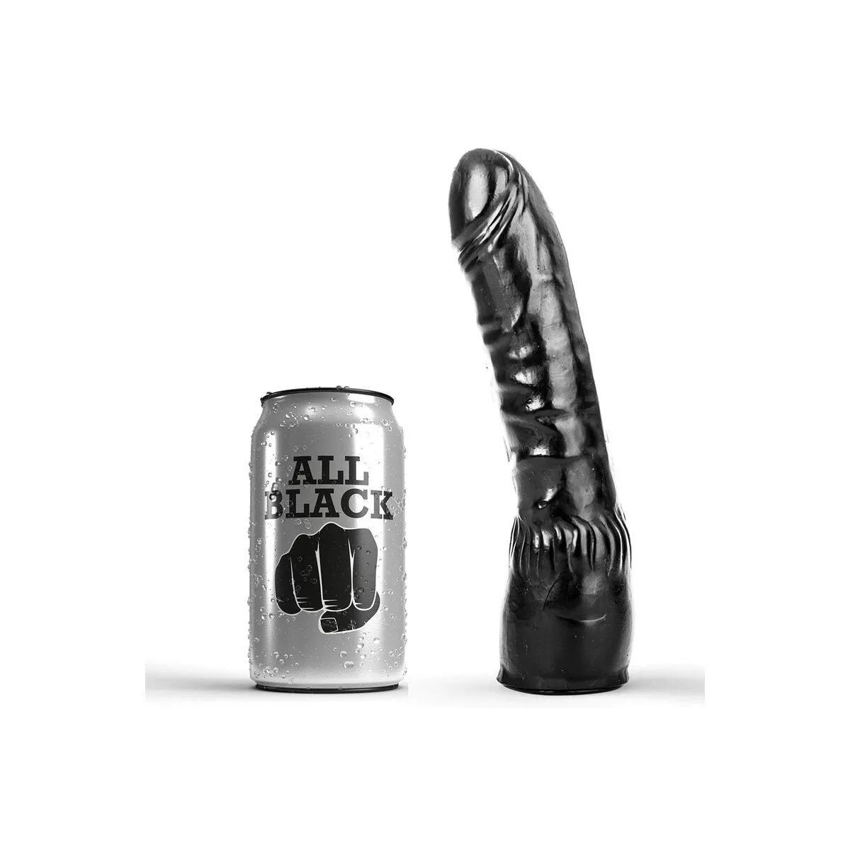 Dildo Schwarz Realistisch 20 cm von All Black | Fesselliebe.de