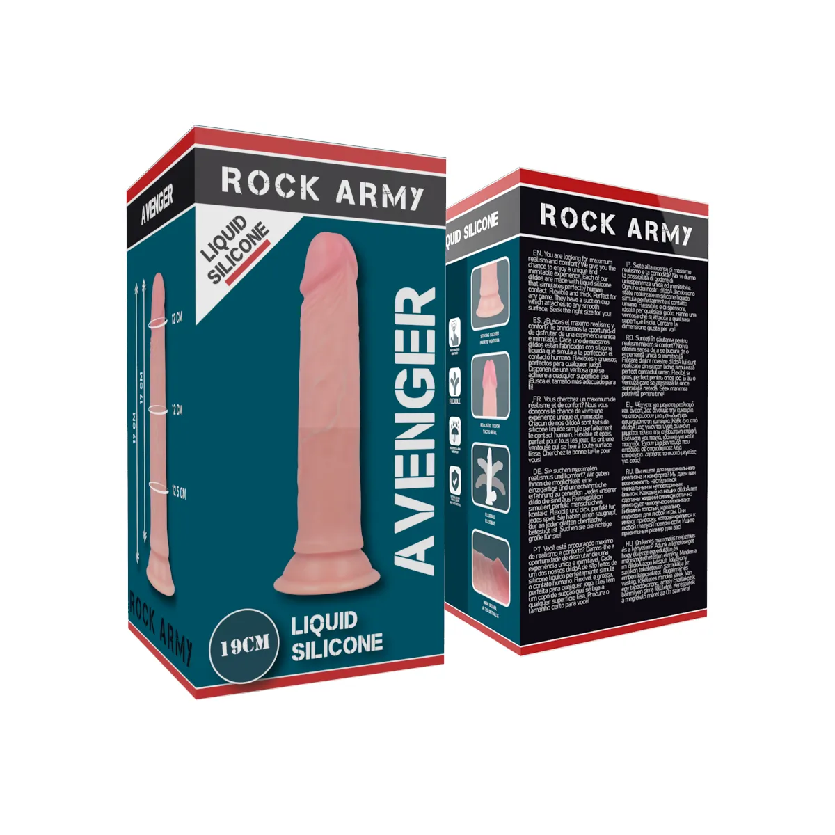 Liquid Silikone Premium Avenger Realistic 19 cm -O- 3,98 cm von Rock Army | Fesselliebe.de