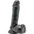 Dildo 18 cm mit Schwarzen Eieren von Get Real