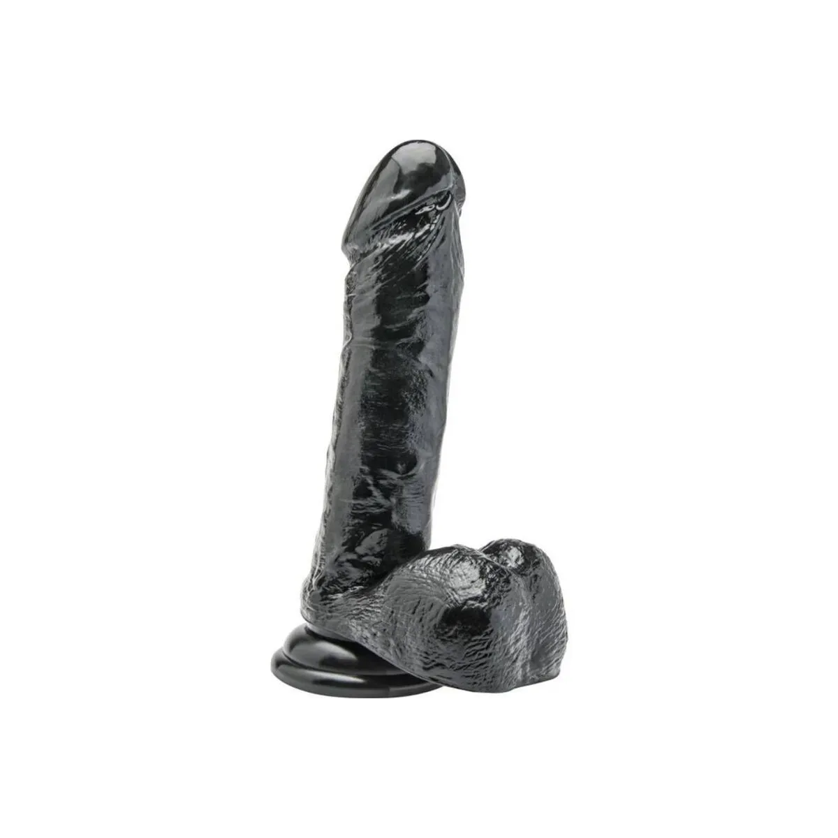 Dildo 18 cm mit Schwarzen Eieren von Get Real | Fesselliebe.de