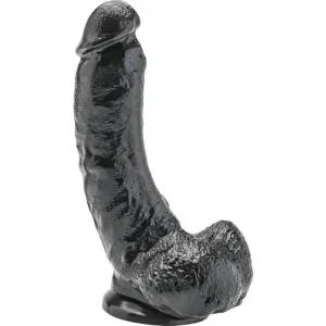 Dildo 20,5 cm mit Kugeln Schwarz von Get Real | Fesselliebe.de