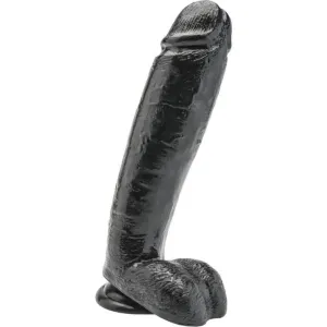 Dildo 25,5 cm mit Kugeln Schwarz von Get Real | Fesselliebe.de