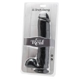 Dildo 28 cm mit Schwarzen Eieren von Get Real | Fesselliebe.de