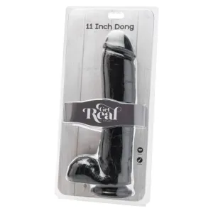 Dildo 28 cm mit Schwarzen Eieren von Get Real