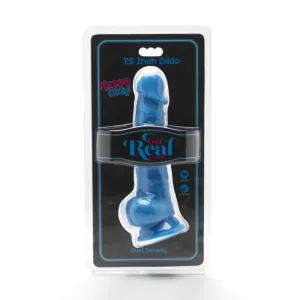 Happy Dicks 19 cm mit Bällen Blau von Get Real