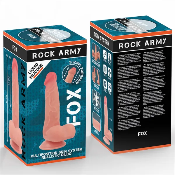 Flüssigsilikonfuchs 19 cm -O- 3,2 cm von Rock Army | Fesselliebe.de