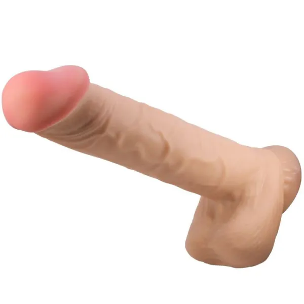 Sliding Skin Series Realistischer Dildo mit Sliding Skin Saunapf Fleisch 26 cm von Pretty Love High Grade | Fesselliebe.de