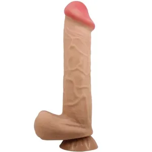 Sliding Skin Series Realistischer Dildo mit Sliding Skin Saunapf Fleisch 26 cm von Pretty Love High Grade