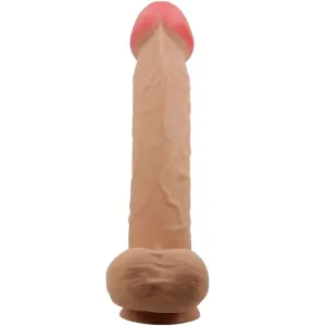 Sliding Skin Series Realistischer Dildo mit Sliding Skin Saunapf Fleisch 26 cm von Pretty Love High Grade