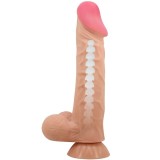 Sliding Skin Series Realistischer Dildo mit Sliding Skin Saugnapf 24 cm von Pretty Love High Grade | Fesselliebe.de