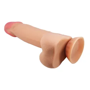 Sliding Skin Series Realistischer Dildo mit Gleitendem Haut-Saugnap 21,8 cm von Pretty Love High Grade