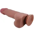 Sliding Skin Series Realistischer Dildo mit Gleitendem Braunen Haut-Saugnap 21,8 cm von Pretty Love High Grade