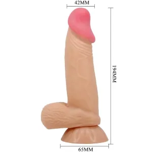 Sliding Skin Series Realistischer Dildo mit Sliding Skin Saugnapf 19,4 cm von Pretty Love High Grade