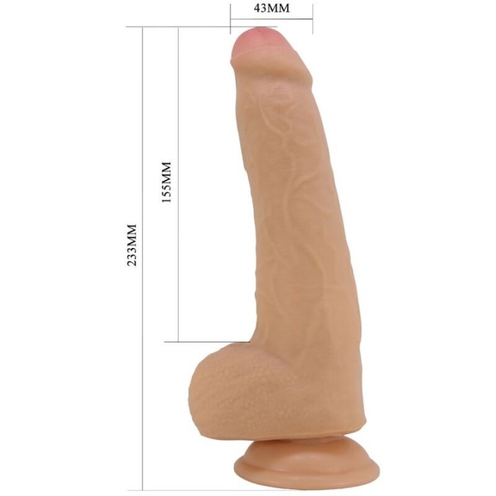 Draco Realistischer Dildo 23 cm Fleisch von Pretty Love | Fesselliebe.de